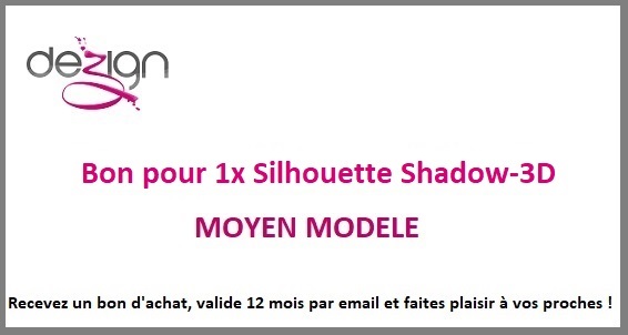 BON ACHAT POUR SILHOUETTE SHADOW-3D MOYEN MODELE